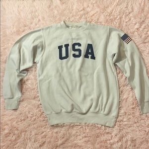 ANINE BING VINTAGE AMERICAN EAGLE T-SHIRT LOS ANGELES FADED BLACK US FLAG RARE